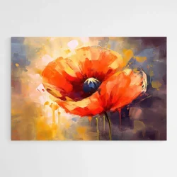 Tableau coquelicot moderne 1.webp
