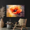 Tableau coquelicot moderne paysage 3 2 3.webp