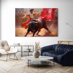 Tableau corrida moderne paysage 3 2 4.webp