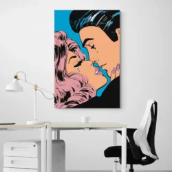 Tableau couple pop art portrait 2 3 2.webp