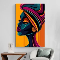 Tableau femme africaine design portrait 2 3 2.webp