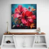 Tableau fleur acrylique carre 3.webp