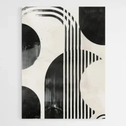 Tableau geometrie abstraite noir et blanc 1.webp