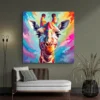 Tableau girafe color1 carre 4.webp