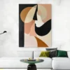 Tableau minimaliste beige et noir portrait 3 4 3.webp