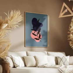 Tableau minimaliste bleu portrait 2 3 2.webp