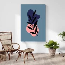Tableau minimaliste bleu portrait 2 3 3.webp