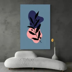 Tableau minimaliste bleu portrait 2 3 4.webp