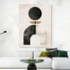 Tableau minimaliste formes geometriques portrait 3 4 4.webp