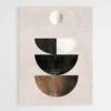 Tableau minimaliste geometrique noir et beige 1.webp
