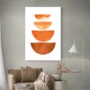 Tableau minimaliste orange portrait 2 3 4.webp