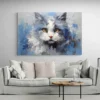 Tableau peinture chat moderne paysage 3 2 4.webp
