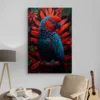 Tableau perroquet Rouge portrait 2 3 4.webp