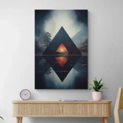 Tableau scandinave triangle portrait 2 3 3.webp