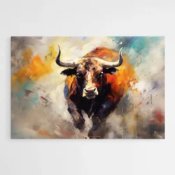 Tableau taureau moderne 1.webp