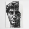Tableau visage Statue David 1.webp
