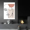 Tableau visage minimaliste portrait 2 3 4.webp