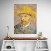 autoportrait au chapeau de paille van gogh portrait 3 4 2.webp