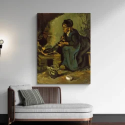 la cuisine paysanne par une cheminee van gogh portrait 3 4 3.webp