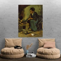 la cuisine paysanne par une cheminee van gogh portrait 3 4 4.webp
