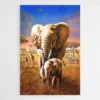 peinture elephant dans la savane 1.webp