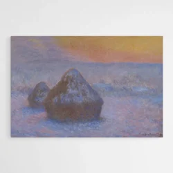 piles de ble coucher de soleil effet neige monet 1.webp