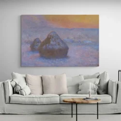 piles de ble coucher de soleil effet neige monet paysage 3 2 2.webp