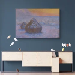 piles de ble coucher de soleil effet neige monet paysage 3 2 4.webp