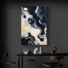 tableau abstrait bleu et jaune portrait 2 3 3.webp