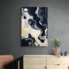 tableau abstrait bleu et jaune portrait 2 3 4.webp