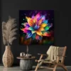 tableau abstrait fleur carre 3.webp