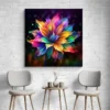 tableau abstrait fleur carre 4.webp
