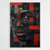 tableau abstrait homme noir et rouge 1.webp