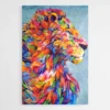 tableau abstrait lion 1.webp