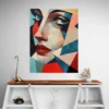 tableau abstrait visage cubisme portrait 3 4 3.webp
