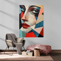 tableau abstrait visage cubisme portrait 3 4 4.webp