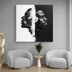 tableau abstrait visages hommes noirs carre 3.webp