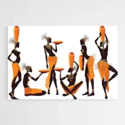 tableau africain femmes porteuses d eau 1.webp