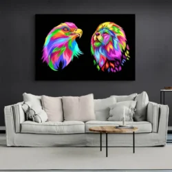 tableau animaux pop art paysage 3 2 3.webp