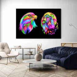 tableau animaux pop art paysage 3 2 4.webp