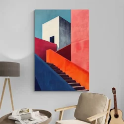 tableau architecture rouge et bleu portrait 2 3 4.webp