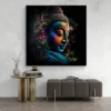tableau bouddha colore carre 4.webp
