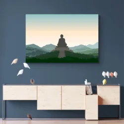 tableau bouddha vert paysage 3 2 2.webp