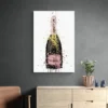 tableau bouteille de champagne portrait 2 3 3.webp