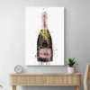 tableau bouteille de champagne portrait 2 3 4.webp