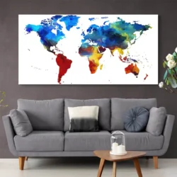 tableau carte du monde multicolore paysage 2 1 4.webp