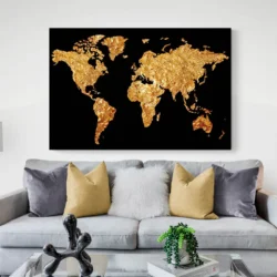 tableau carte du monde noir et or paysage 3 2 3.webp