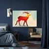 tableau cerf colore paysage 3 2 2.webp