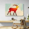 tableau cerf colore paysage 3 2 3.webp