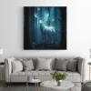 tableau cerf lumineux carre 2.webp